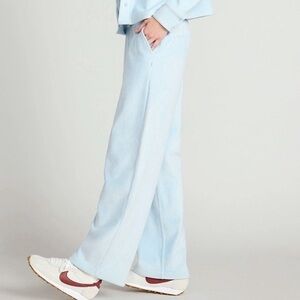 Mondetta Women's Corduroy Wide Leg Light Blue Pants NWOT